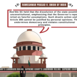 Supreme Court of India hearing the Rameshwar Prasad Vs. Union of India case on Bihar Assembly dissolution and President's Rule